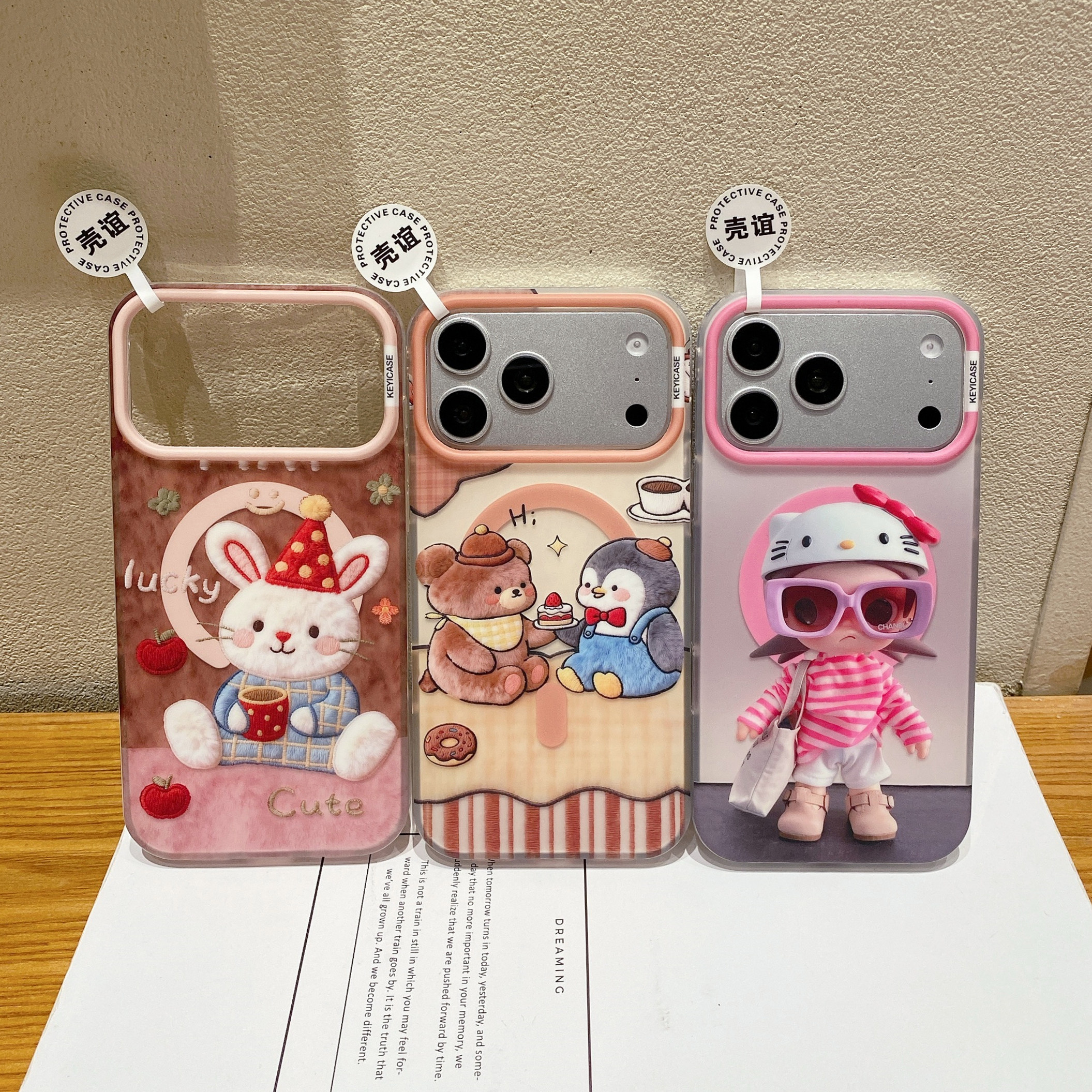 IMD双层磨砂肤感防指纹iphone苹果17promax女生16pro包相机键15可爱14卡通13企鹅小熊毛绒兔嘎子姐磁吸手机壳,3C数码配件,手机保护套/壳,淘宝优惠券,粉丝福利购,淘宝优惠卷