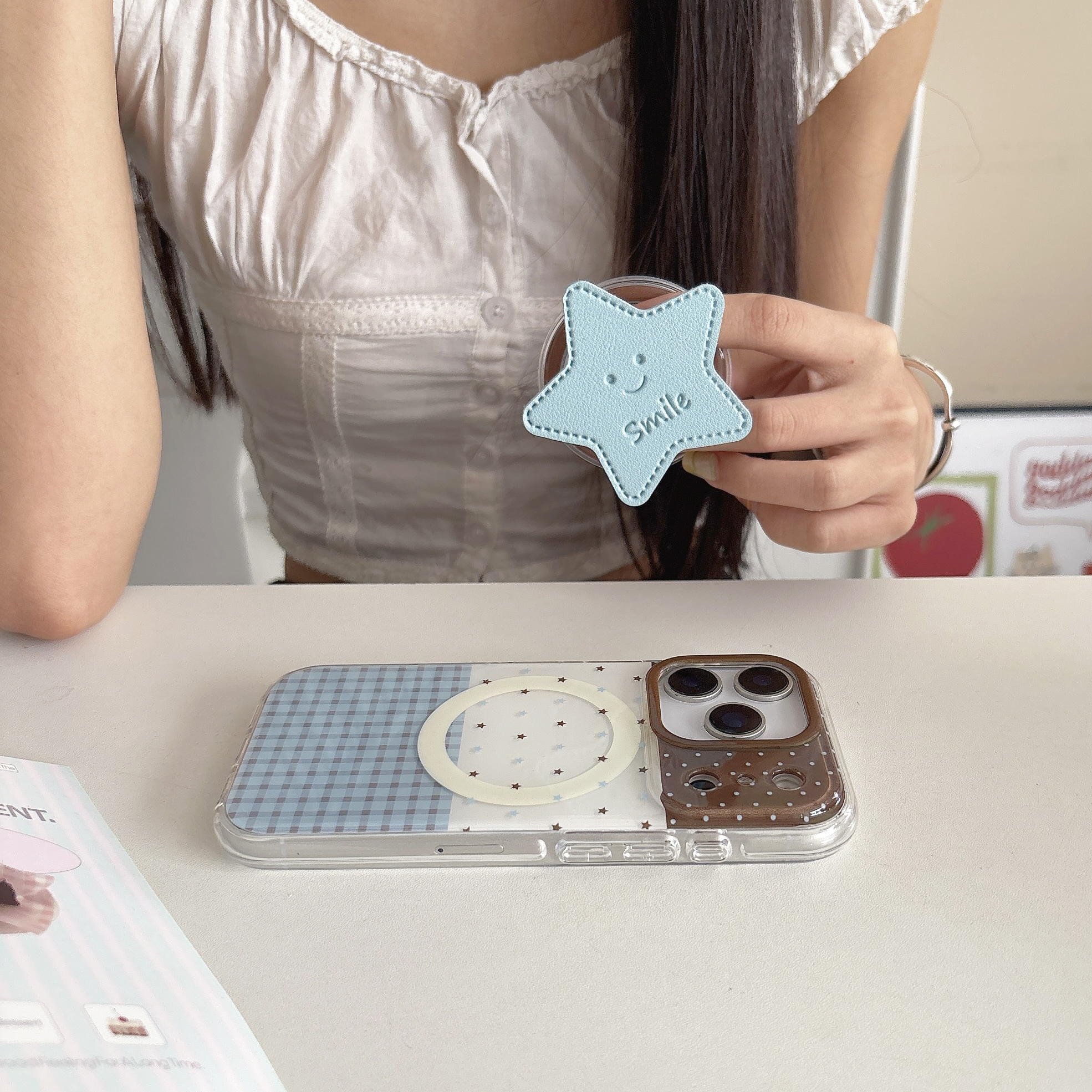 双层IMD圆角软边硬背苹果手机壳