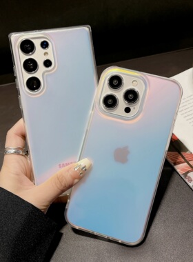 ins渐变透明软壳适用三星s26ultra手机壳新款s25+女生高级感硅胶s24plus全包情侣防摔galaxys23u保护套磨砂