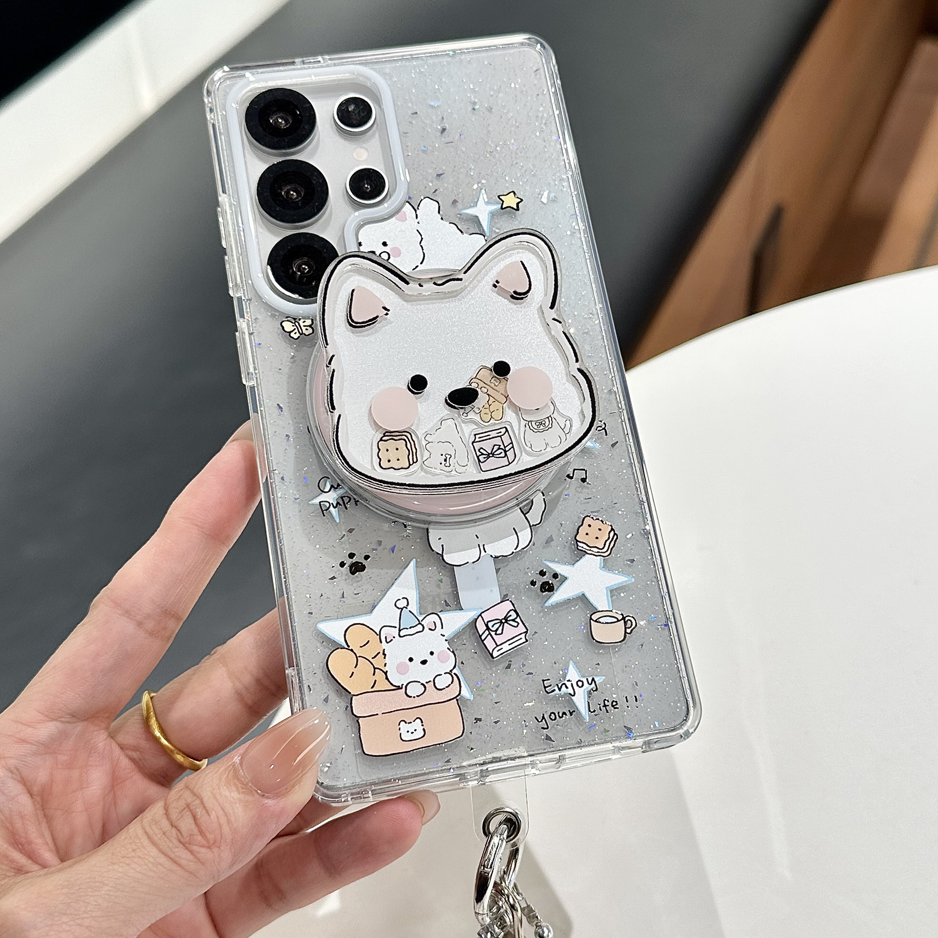 可爱西高地狗狗适用三星s25ultra手机壳高级感s24+网红款新款全包s23plus硅胶2025防摔外壳s25u保护套