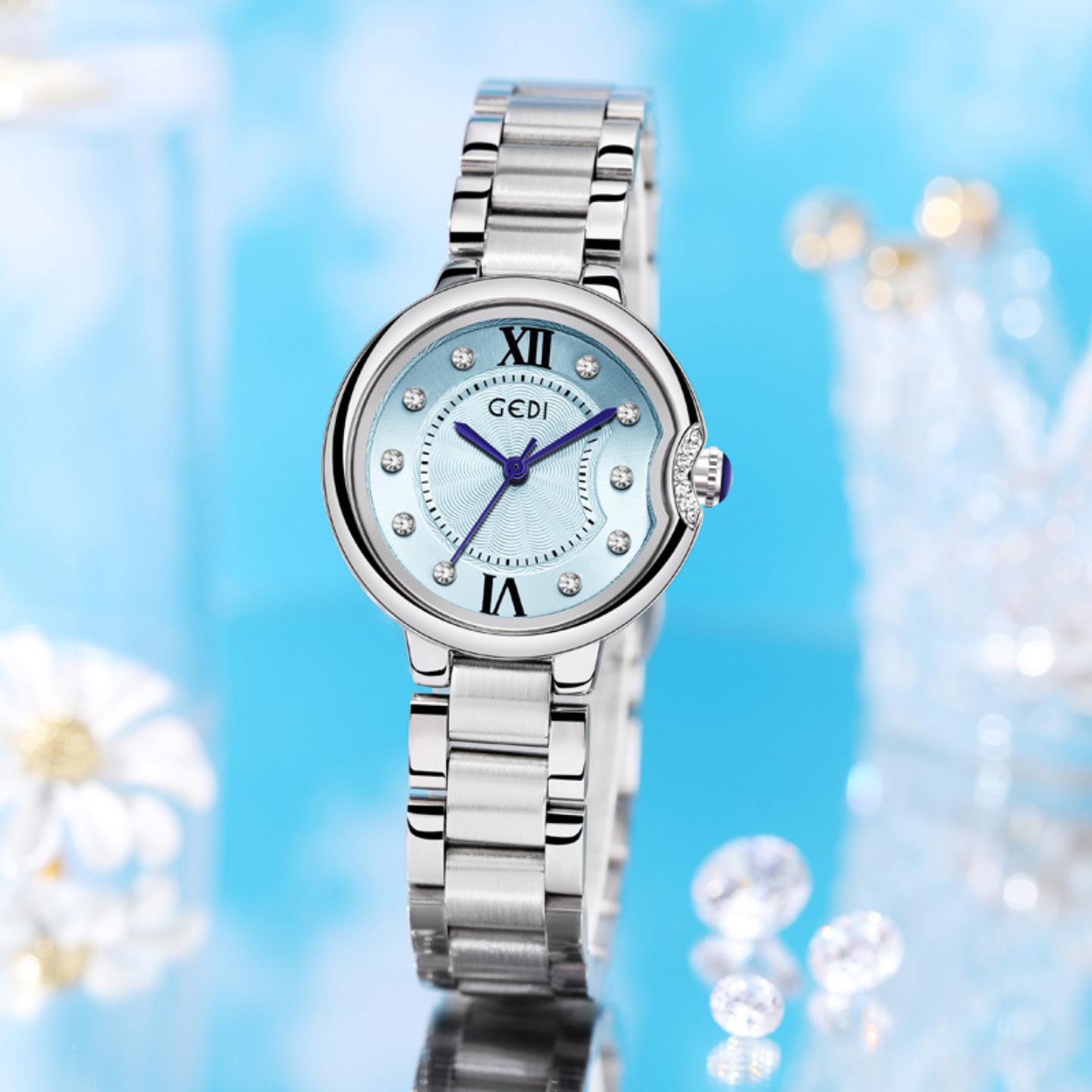 新款轻奢精致防水腕表直播厂家货源一件代发时尚小众钢带女士手表