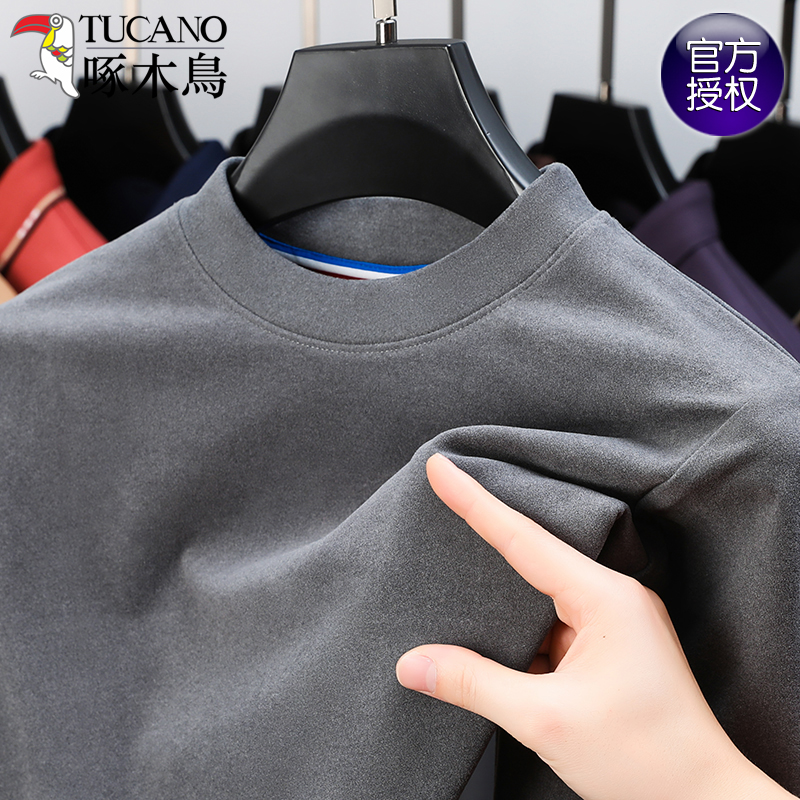 啄木鸟德绒时尚保暖上衣男