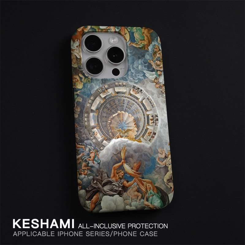 Apple苹果欧式教堂树脂卡通潮流