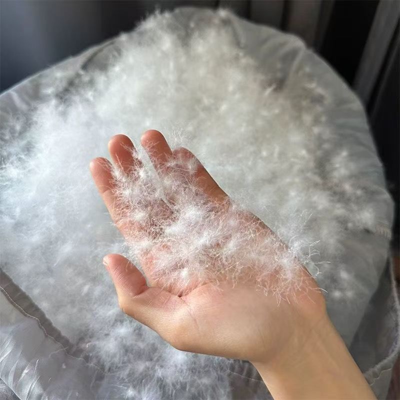 散装羽绒批发零售羽绒被现场充绒