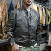 棒球服春秋薄款 潮牌ma1飞行员夹克外套男棉服 美式 休闲空中飞行服