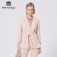 专柜正品 女MRS114JKH0 韩系外套时尚 马天奴秋冬新款 廓形系带西装