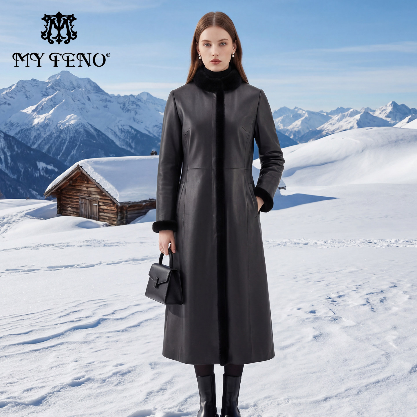 马天奴2025冬季新款狐狸毛领绵羊皮羽绒服长款鹅绒外套保暖气质女,女装/女士精品,羽绒服,淘宝优惠券,粉丝福利购,淘宝优惠卷