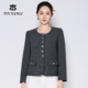 气质百搭女装 专柜正品 外套法式 纯色小香风圆领短款 马天奴春秋新款