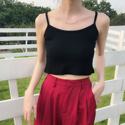 小吊帶內搭女夏外穿***風chic打底韓版露臍美背背心短款上衣ins