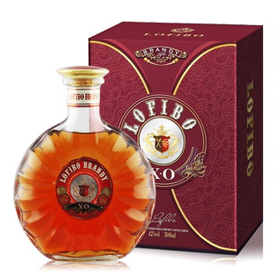 XO白兰地酒40度洋酒婚宴烈葡萄蒸馏酒礼盒装brandy酒500ml*1瓶