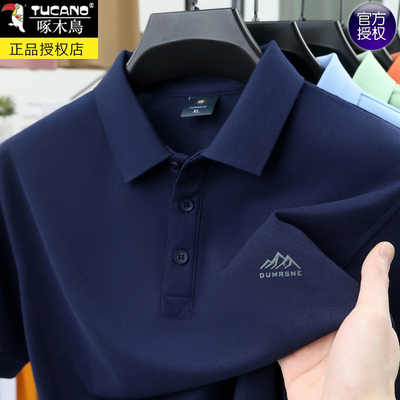 啄木鸟冰丝短袖t恤男高档polo衫