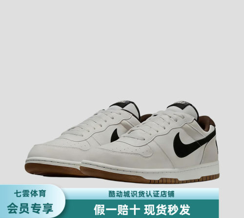 Nike Big Low Lux 板鞋 透气耐磨轻便 白色/米色 854166-101