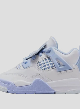 Air Jordan 4 Retro 儿童 小童/白色/蓝色 IB8961-100