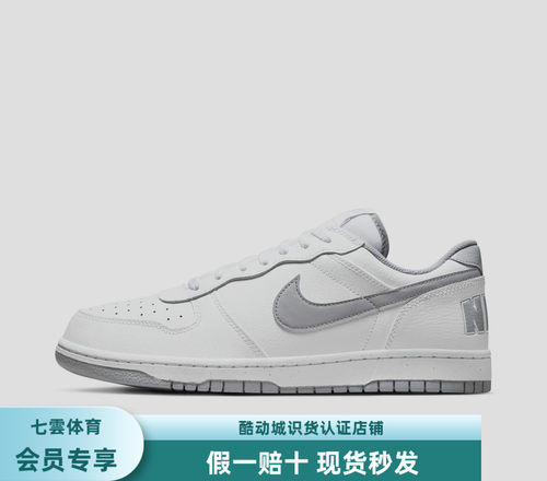 Nike Big Low 透气 耐磨 板鞋 白色 355152-106