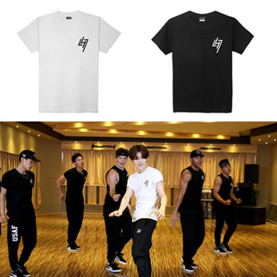 EXO鹿晗同款T恤 新专辑重启Reloaded演唱会周边短袖 纯棉宽松半袖