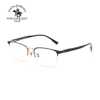 新款圣大保罗钛合金近视眼镜男士半框商务镜架可配近视潮23221