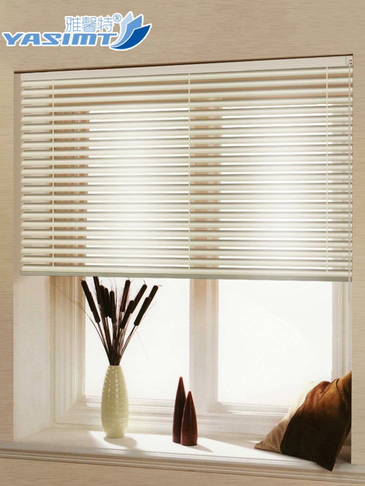 百叶窗帘免打孔铝合金防水遮光电动遮阳帘卫生间浴室厕所窗户厨房