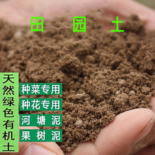 天然田园土壤种植土优质种菜专用通用营养花土碗莲盆栽树泥巴种树