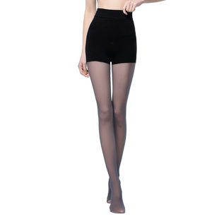 一统红雨伞防狼丝袜女防走光连裤袜防勾不掉裆假透肉黑透肤安全裤