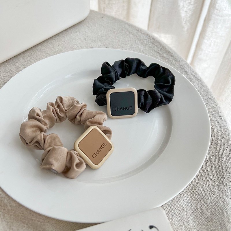 新款复古小香风无痕大肠发圈头绳高弹力小肠圈ins高颜值皮筋发饰