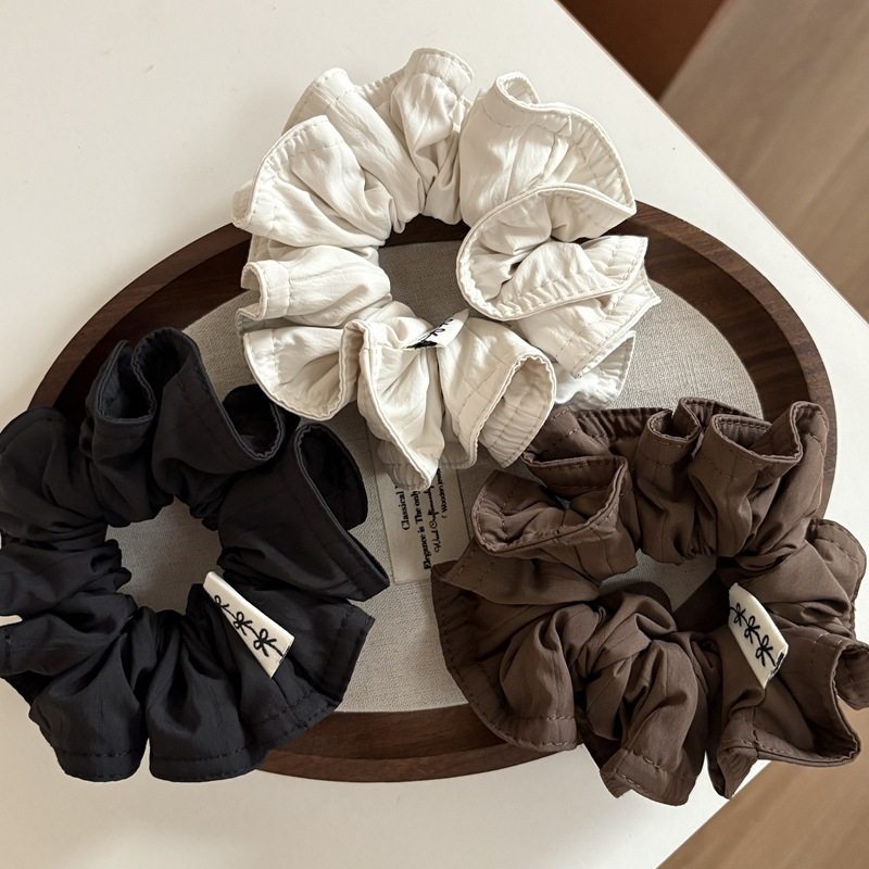韩国新款秋冬复古褶皱布艺大肠圈小众设计高级感扎头发头花头绳,服饰配件/皮带/帽子/围巾,指环,淘宝优惠券,粉丝福利购,淘宝优惠卷