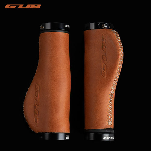 GUB G-611XTC800 830 山地车自行车把套副把牛角人体工学牛皮编织