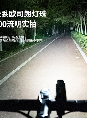 leadbike新品自行车前灯type-C充电高亮手电筒山地公路车夜骑吊装