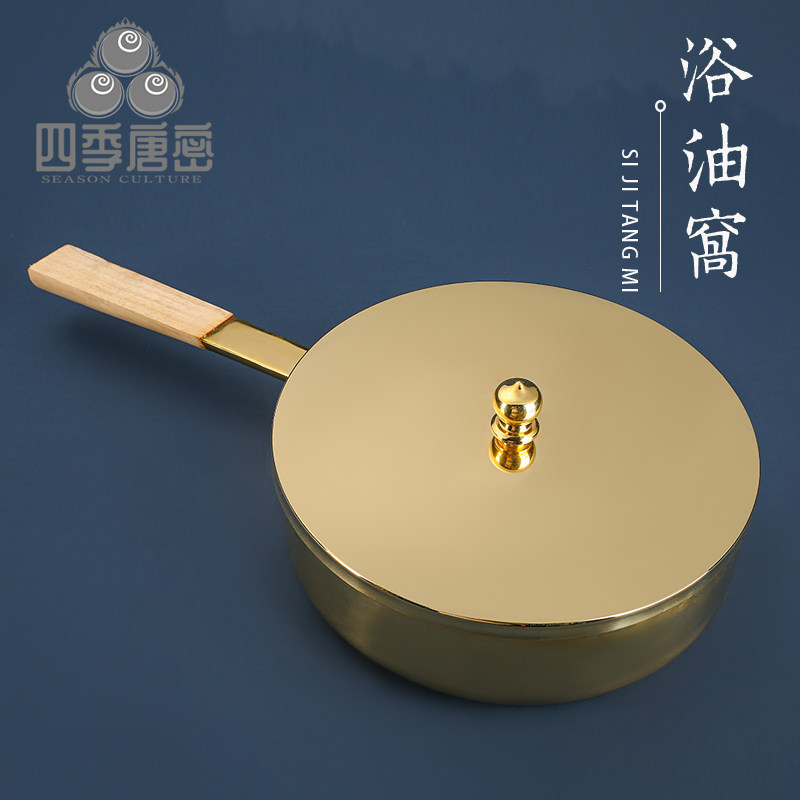 四季唐密 真言宗密教法具 圣天多罗 欢喜天法器 圣天大黑天浴油锅