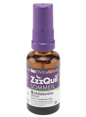 法国直邮ZzzQuil 褪黑素助眠含B6熬夜解压缓解安睡喷雾30ml