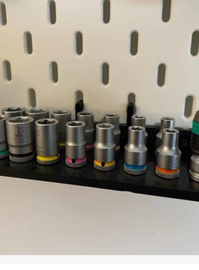 Wera维拉套筒架收纳适用宜家SKADIS洞洞板配件多色可改圆孔方孔