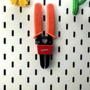 通用剪线钳剥线钳收纳支架适用宜家SKADIS洞洞板配件可改圆孔方孔