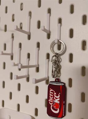 多种长度多色可选长度定制挂钩适用宜家SKADIS洞洞板配件可改孔距