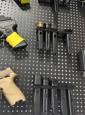 通用短弹夹支架收纳适用金属圆孔16MM孔距洞洞板配件可改宜家方孔