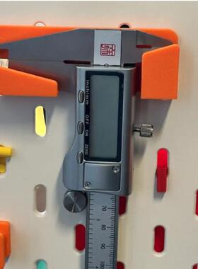 兼容宜家SKADIS斯考迪斯 金属方孔圆孔洞洞板配件游标卡尺支架