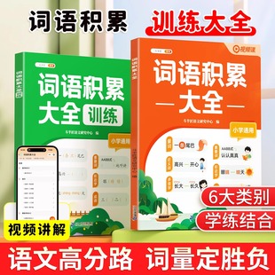 3本！词语积累大全训练小学语文专项训练