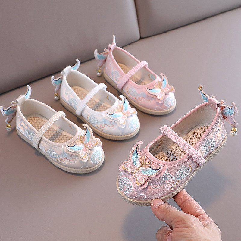 汉服绣花鞋儿童布鞋软底舞蹈鞋春秋手工布鞋中国风女童鞋子,童鞋/婴儿鞋/亲子鞋,儿童汉服鞋,淘宝优惠券,粉丝福利购,淘宝优惠卷