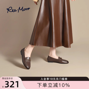 REEMOOR睿慕2025年秋新款 马衔扣乐福鞋 英伦风小皮鞋 通勤女鞋