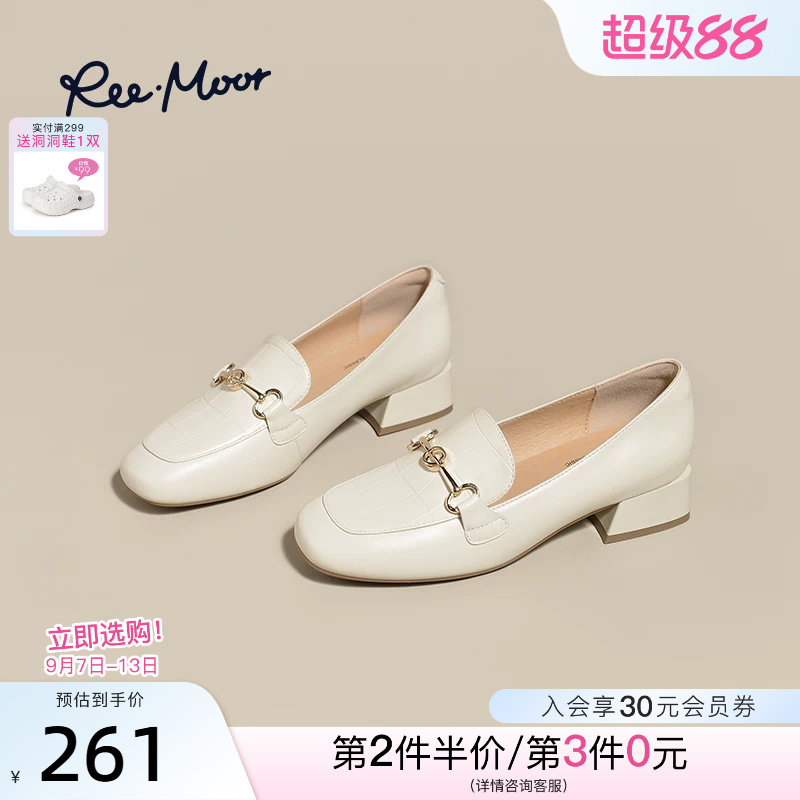 REEMOOR通勤羊皮乐福鞋图片