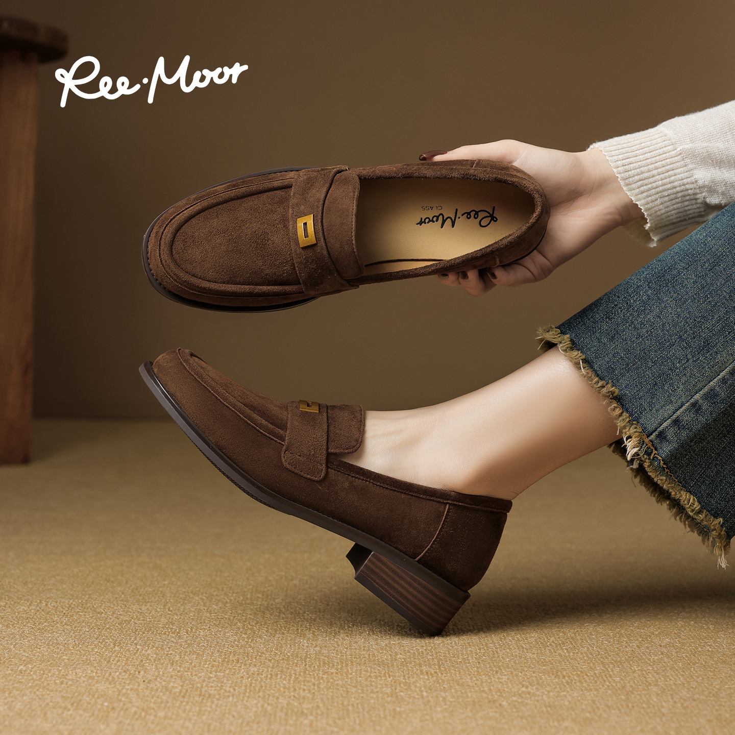 REEMOOR法式复古乐福鞋
