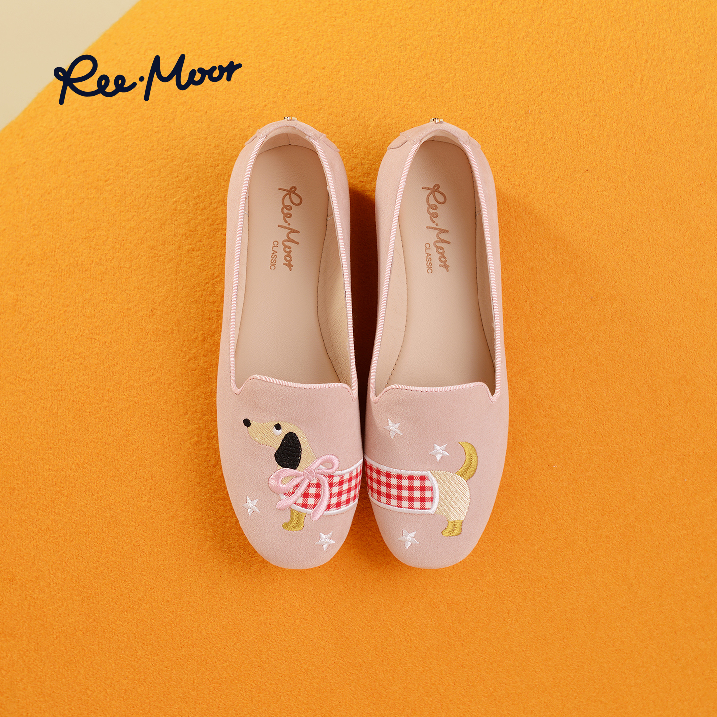 REEMOOR睿慕2025秋季新款豆豆鞋