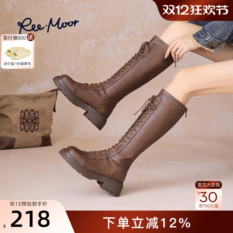 reemoor不过膝显瘦骑士靴