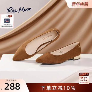 低跟鞋 REEMOOR2025秋季 浅口单鞋 舒适增高复古尖头玛丽珍鞋 女 新款