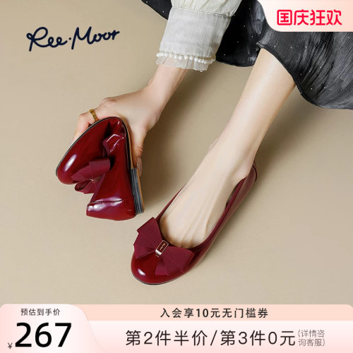 REEMOOR蝴蝶结单鞋百搭