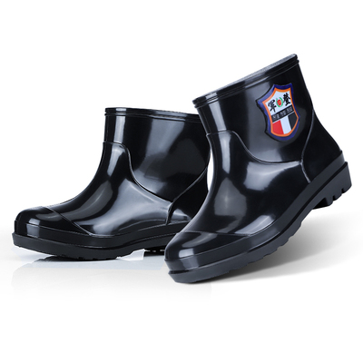 四季防滑厨房劳保雨鞋男士浅口