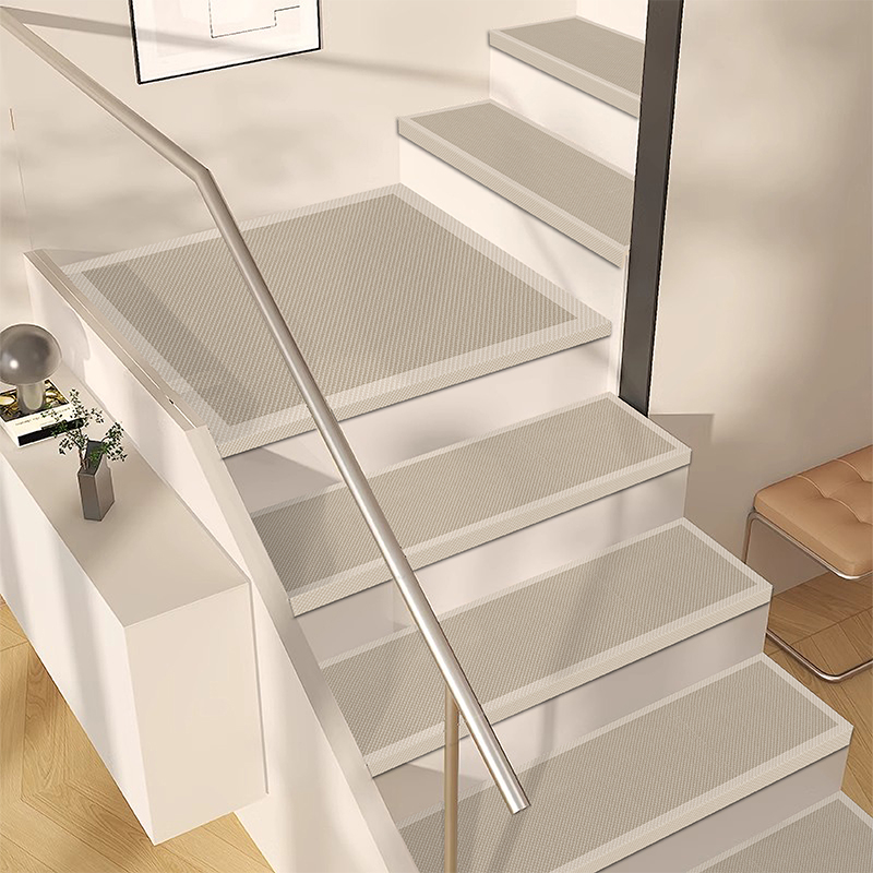 日式楼梯踏步垫免胶自粘防滑家用实木楼梯台阶地毯阶梯式满铺定制