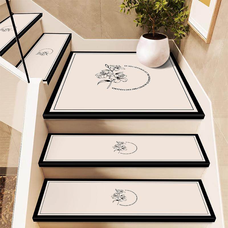 法式轻奢高级楼梯踏步矽藻泥地垫定制免胶自粘防滑地毯家用台阶垫,居家布艺,楼梯垫,淘宝优惠券,粉丝福利购,淘宝优惠卷