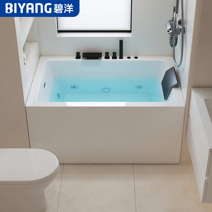浴缸家用小户型亚克力独立日式深泡按摩恒温浴盆成人定制1-1.8米