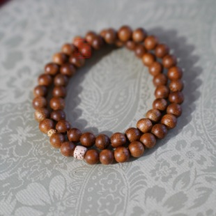 天然海南黄油格沉香双圈6mm半沉蜜香