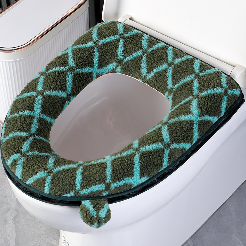 简约复古格纹马桶点秋冬加厚保暖四季通用家用加大拉链款坐便垫圈,家庭/个人清洁工具,马桶套/马桶座圈,淘宝优惠券,粉丝福利购,淘宝优惠卷