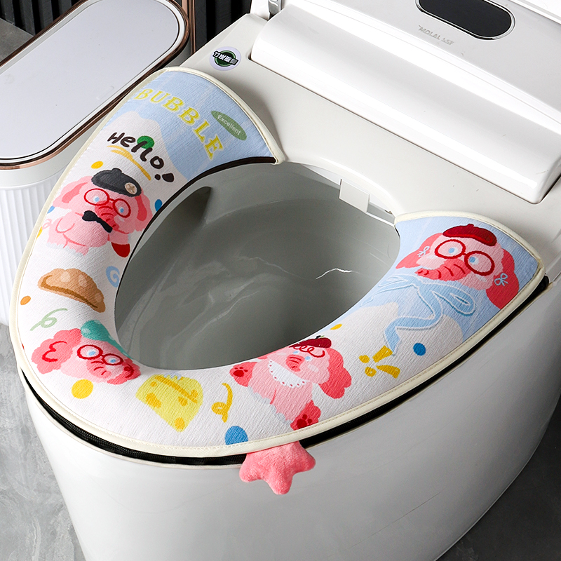 智能马桶专用坐垫可爱卡通